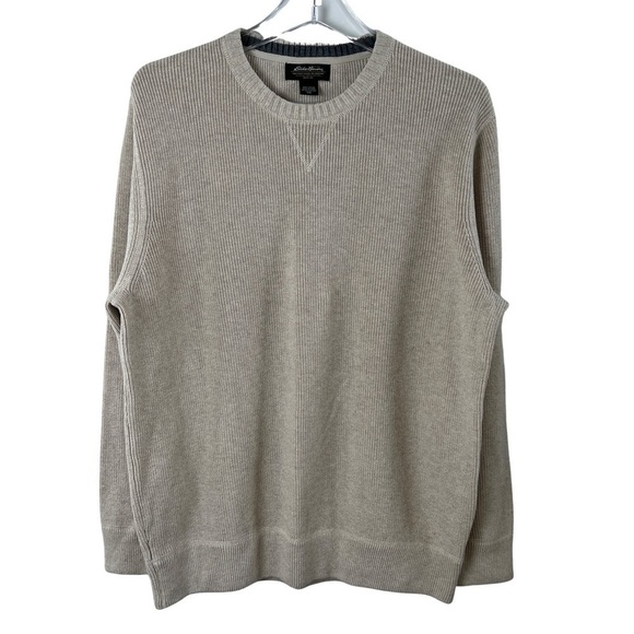 Eddie Bauer Rib Knit Oversized Crewneck Pullover Sweater - Picture 1 of 8